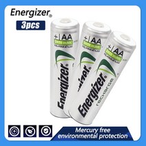 충전 휴대용 배터리 Energizer오리지널 AA 배터리 2450mAh 1.2V NiMH 충전식 건전지 손전등 장난감 카메라, 03 3PCS_01 1.2V