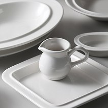 시라쿠스 메이플 소스컵 화이트 정품 시럽볼 도자기그릇 카페, 시라쿠스 메이플 소스컵(화이트)