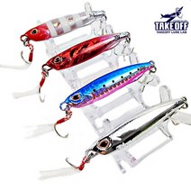 TAKEOFF 패스트 메탈지그 40g 광어 농어 삼치 갈치 어시스트 트레블훅, 40g/70mm, #07_크롬메탈릭