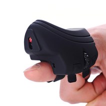 손가락마우스 왼손마우스 mini 충전식 2.4ghz optical pocket, 검은색