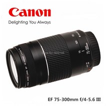 망원렌즈 캐논 카메라 ef 75-300mm f4-5.6 iii 1300d 650d 7d, UV 필터로