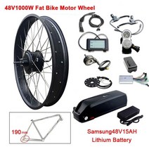 부릉이 가성비 고성능 클래식 배달용 전기자전거 48V 1000W 키트 20 26x4.0 지방 후면 모터 휠 48V 26ah 리튬 배터리 bicicleta electrica E, 중국