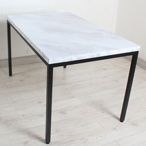 식당테이블 600x1200 4인 업소용 식탁 사각 카페 탁자 국내제작 프레임철재다리 30각용접다리 lpm상판, 08.백마블