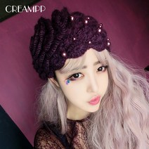 패션 액세서리 우아하고 빈티지한 향의 진주 꽃 팔찌 겨울모자뜨기 코바늘 비니브랜드 비니제작 손뜨개모자 여성