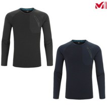 밀레 남성 라메주 라운드 티셔츠 MXRFT003 차콜