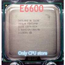 2 듀오 E6600 프로세서 2.4GHz/ 4M /1066MHz 데스크탑 LGA775 CPU SL9ZL 흩어져 조각