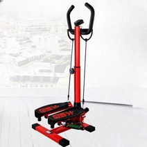 손잡이스텝퍼 무소음 다이어트 스탠딩 홈트 스포츠, 스텝퍼+트위스트(화이트 앤 블랙)