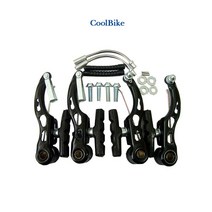자전거 V브레이크 세트 한대분 스틸재질 생활자전거 MTB 또는 유사MTB 장착, V브레이크세트(중국) 한대분(블랙)