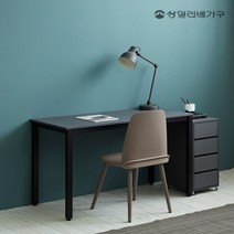 상일리베가구 아이언 철제 책상 컴퓨터책상 1인용책상 책장 서랍장, 1] 1000 책상_화이트화이트