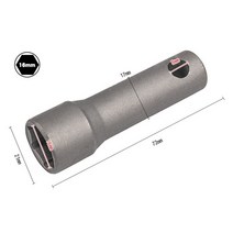 50LB 고경도 드라이브 스파크 플러그 소켓 렌치 1618mm 수리 도구 용 애프터 버너 구멍 포함, 01 Single headed