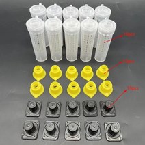 꿀벌 도구 케이지 킹 퀸 양봉 컵 키트 시스템 캐처 박스 셀 니코 컴플리트 1 세트, [01] 라이트 그레이