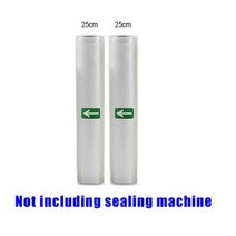 비닐밀봉기 실링기 접착기 샤오미 최고의 전기 진공 식품 실러 포장 기계 주방 음식 보호기 상업용 씰링 280mm, CHINA_bags 25x500cm2rolls | AU