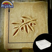 올리브 패턴 수제 비누 스탬프 투명 Diy 천연 플렉시 유리 손잡이와 장 만들기 아크릴 사용자 정의 공장 선, 01 Stamp no handle