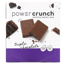 BNRG 파워 크런치 프로틴 에너지바 트리플 초콜릿 12개 각40g(14oz), 스트로베리크림