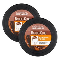 LOREAL MEN EXPERT 로레알 맨 엑스퍼트 남성 바버클럽 슬릭 픽싱 포마드 헤어 왁스 스트롱 홀드 75ml 2팩