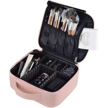 여행 메이크업 기차 케이스 방수 휴대용 보관 화장품 케이스 조정 가능한 분배기가있는 전문 메이크업 주최자 가방 액세서리 도구 케이스 남성용 여성용 브러시 파우치