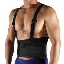 리프팅 허리 복압 허리보호대 보호대 JUUMMP 요추 서포트 벨트 조절 스트랩 멜빵과, waistline 80-85cm, Type2448-Black