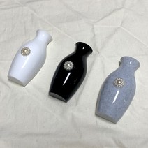 하얀국화 벽 부착식 / 거치식 항아리 미니 화병, 하얀색