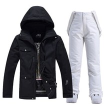 여자 스키복 스노우 보드복 스키 겨울 남성 여성 솔리드 컬러 자켓 따뜻한 방풍 두꺼운 보드 바지 방수 알파인 세트