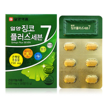 일양약품 징코플러스 은행잎추출물 기억력 혈행개선, 15g, 7개