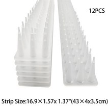 버드스파이크 실외기 비둘기 퇴치 12/10Pcs 울타리 벽 스파이크 고양이 동물 구충제 플라스틱 비둘기 억제, 01 12pcs