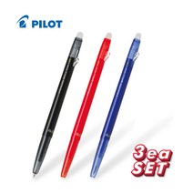 파이롯트 프릭션 볼 슬림 볼펜 0.38mm LFBS-18UF 3색 세트, 0.38 (프릭션 볼 슬림 3C 세트)