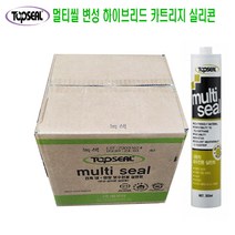 탑씰 탑프라 우레탄 하이브리드 실리콘 카트리지 멀티씰 도장가 방수 1박스, 회색, 1개