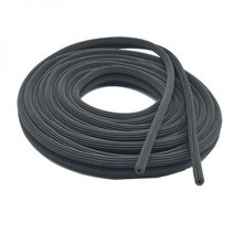 5Meter EPDM/PVC/실리콘 고무/옥스포드 스크린 창 레이어링 드래프트 제외 씰 스트립 원형 고정 고무 씰링 바, 4mm(Black PVC)_5 메터