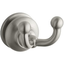 KOHLER K-12153-2BZ Fairfax 더블 로브 후크 오일 러브드 브론즈, Vibrant Brushed Nickel