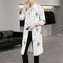남자 여름 롱 셔츠 롱가디건 남방 점퍼 롱셔츠 자수 Long Cardigan 14 COLOR