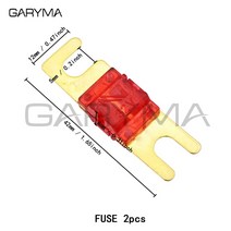ANS-H 1 웨이 Midi 퓨즈 홀더 ANS-8 안전 플레이트베이스 카 캐리어 퓨즈 박스 볼트 타입 20A 50A 70A 80A, 02 U type Fuse x 2pcs_06 70A