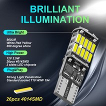 방향 차폭 신호 경고등 램프 BMW 미니 쿠퍼 차량용 LED 전구 실내 돔 조명 트렁크 램프 주차 10x T10 W5, 02 ice blue