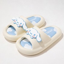 산리오 실내화 욕실화 미끄럼방지슬리퍼 EVA재질, 240-245, 화이트