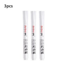 타이어펜 마커펜 Haile 화이트 마커 페인트 펜 0.7-2.0mm 유성 방수 영구 플라스틱 젤 자동차 타이어 페, 13 2.0mm-3pcs E