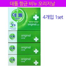 데톨 항균 비누 데일리케어, 4개입 1팩