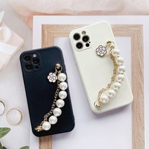 (아이폰)Linkvu 폰테 카멜리아 진주스트랩 코튼케이스, 쿠팡 올06 본상품선택, 쿠팡 올06 본상품선택