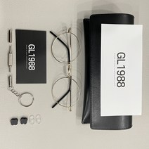안경사가 직접 만든 티타늄 블루라이트차단안경 맞춤 근적외선차단 GL1988, 52일반코받침, 블루+변색브라운, 블랙실버