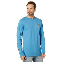 Volcom 남성용 아이코닉 Deadly Stones 긴소매 티셔츠 밀리터리 1