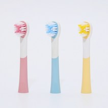 식스비 3단 유아 음파 전동칫솔 전용 칫솔모, 없음, 3단유아_옐로우칫솔모(2EA)