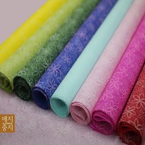한지포장지 진달래꽃한지 5매 한지포장지 선물포장지 예단포장지, 진달래꽃2번5매