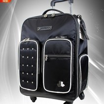 [블랙앤화이트] NEW ZGKMB2 휠 보스턴백[바퀴형][블랙], 블랙 휠 보스턴백