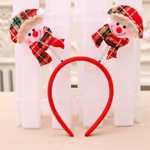 눈사람머리띠 교회 영화관 홈파티 이벤트소품 의상 크리스마스코디 행사