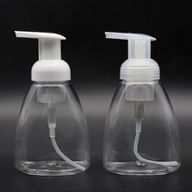 300ml 물비누 디스펜서 거품비누 핸드워시 비누케이스, 투명캡