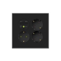 틸인스 Ti2 무광 다크블랙 대기전력 자동차단 3구 콘센트 국산 아크릴타입, 1개