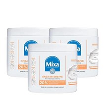 믹사 시어 인텐시브 너리싱 크림 400ml Mixa Shea Intensive Cream, 3팩