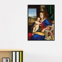 [더벨라] 사소페라토 - 카네이션의 성모 Madonna of the Carnation 모던프레임 캔버스액자