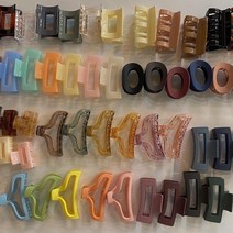 1000원 유광 컬러 무광 매트 헤어 집게핀 ver.1