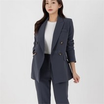 브이와이 여자 팬츠 브레스트 재킷 더블 셋업 수트 세트