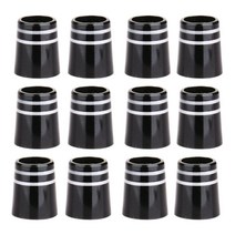 골프 다채로운 철 페룰 .355 테이퍼 팁 철 웨지 용 12pack re-shaft 골프 페룰, 플라스틱, 검은 색