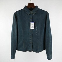 가바바 여성 청남방 봄과 가을 복고풍 슬림 캐주얼 데님 남방 G41978